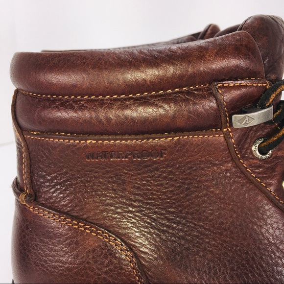 Sperry Men's Watertown LTT Dark Brown Leather Boot - Picture 12 of 16